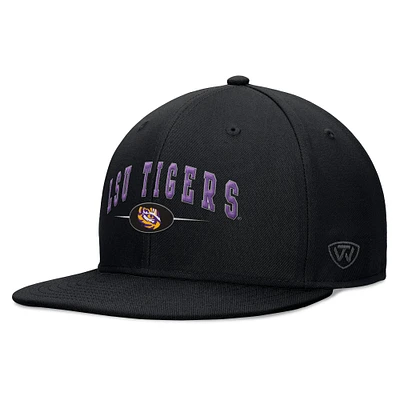 Casquette Snapback Top of the World noire LSU Tigers Bullpen pour hommes