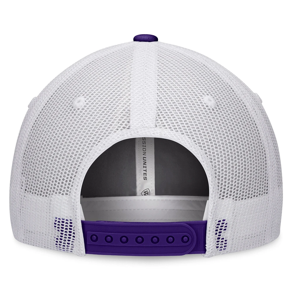 Men's Top of the World White/Purple LSU Tigers Retro Fade Snapback Hat
