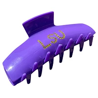 Purple LSU Tigers Rhinestone Claw Hair Clip