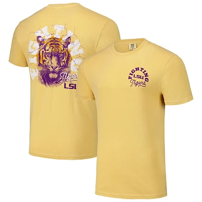 T-shirt unisexe doré LSU Tigers, mascotte portée hyper locale