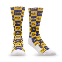 Unisex Strideline LSU Tigers Premium 70's Bedding Crew Socks