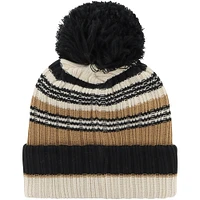 Women's '47 Khaki LSU Tigers Barista Cuffed Knit Hat with Pom