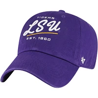 Women's '47 Purple LSU Tigers Sidney Clean Up Adjustable Hat