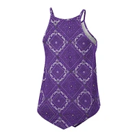 Women's Colosseum x Wrangler Purple LSU Tigers Bandana Tank Top