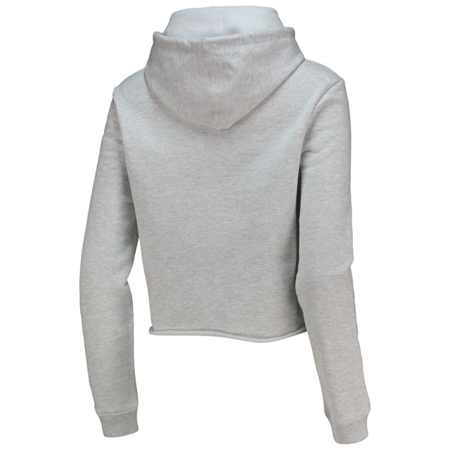 Sweat à capuche court League Collegiate Wear Ash LSU Tigers 1636 pour femmes