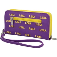 Women's LSU Tigers Zip-Around Wristlet Wallet
