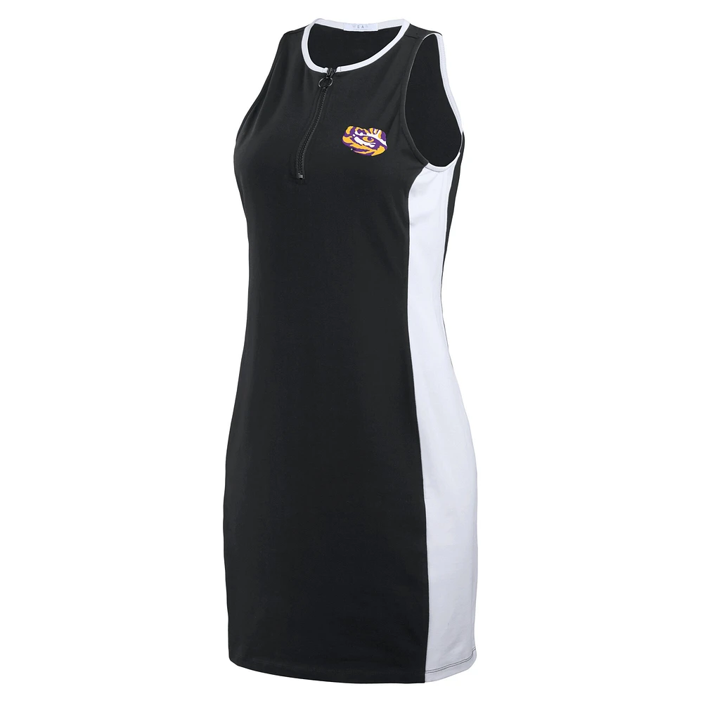 Women's WEAR by Erin Andrews Black LSU Tigers Bodyframing Tank Dress