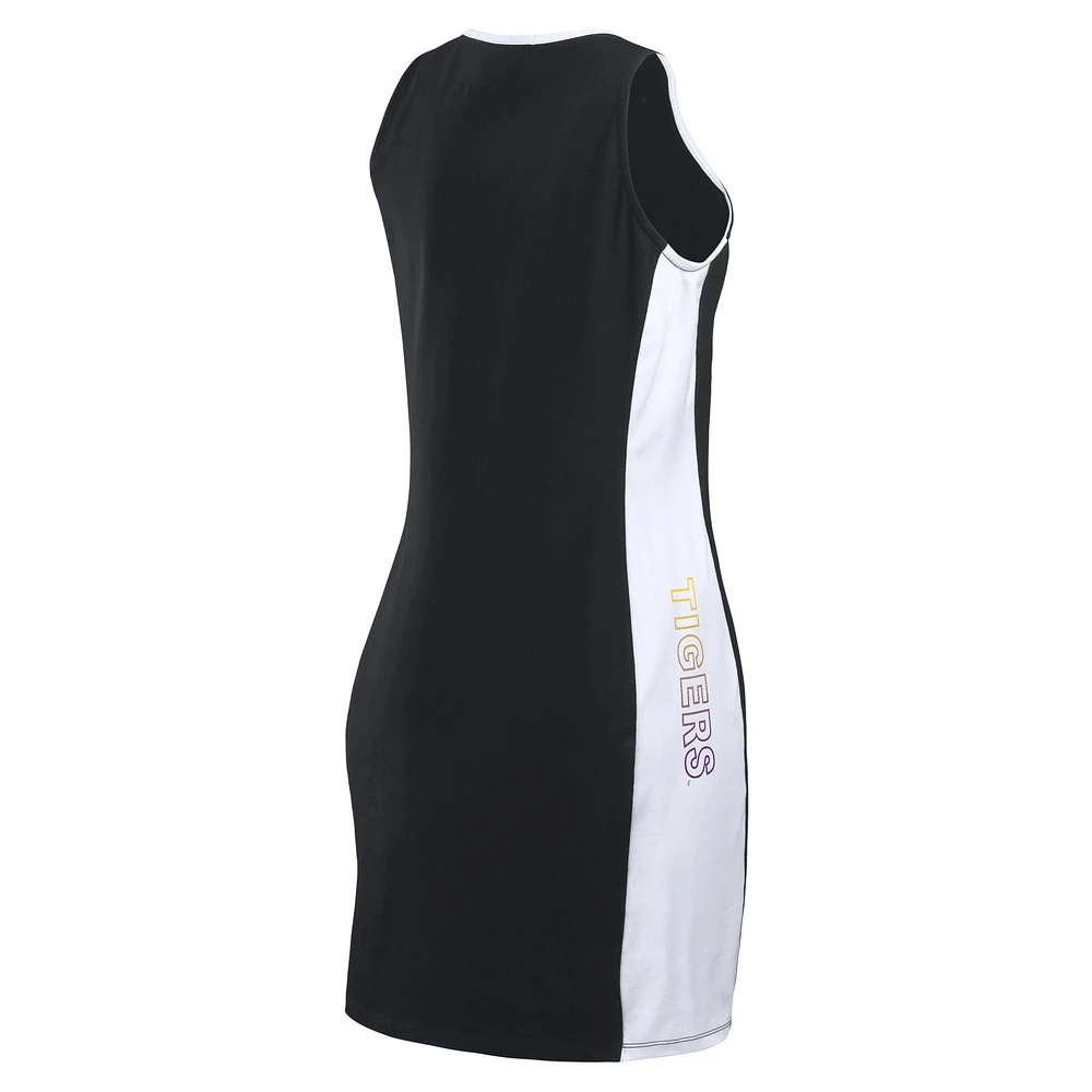 Women's WEAR by Erin Andrews Black LSU Tigers Bodyframing Tank Dress