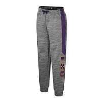 Youth Colosseum Heather Gray LSU Tigers Fleece Pants