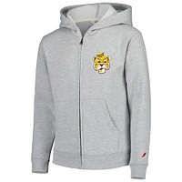 Youth League Collegiate Wear Sweat à capuche entièrement zippé LSU Tigers gris chiné