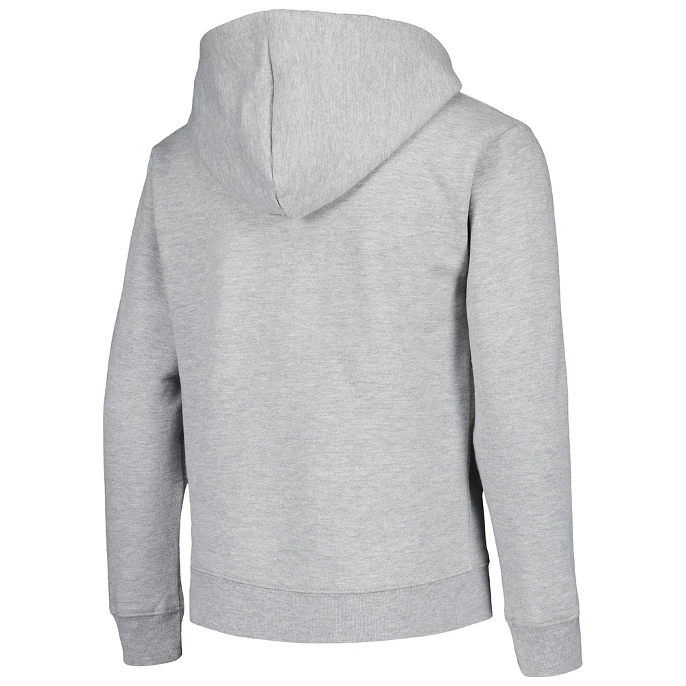 Youth League Collegiate Wear Sweat à capuche entièrement zippé LSU Tigers gris chiné