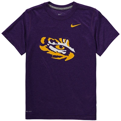 T-shirt Nike LSU Tigers violet avec logo Legend Performance pour jeune