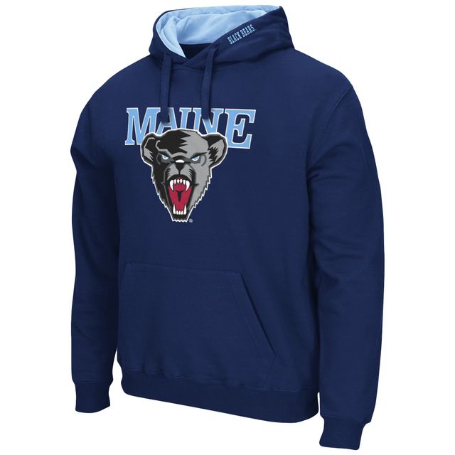 Colosseum Navy Maine Black Bears Arch and Logo Pull à capuche pour hommes