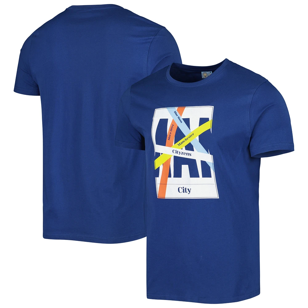 Men's Blue Manchester City Art T-Shirt