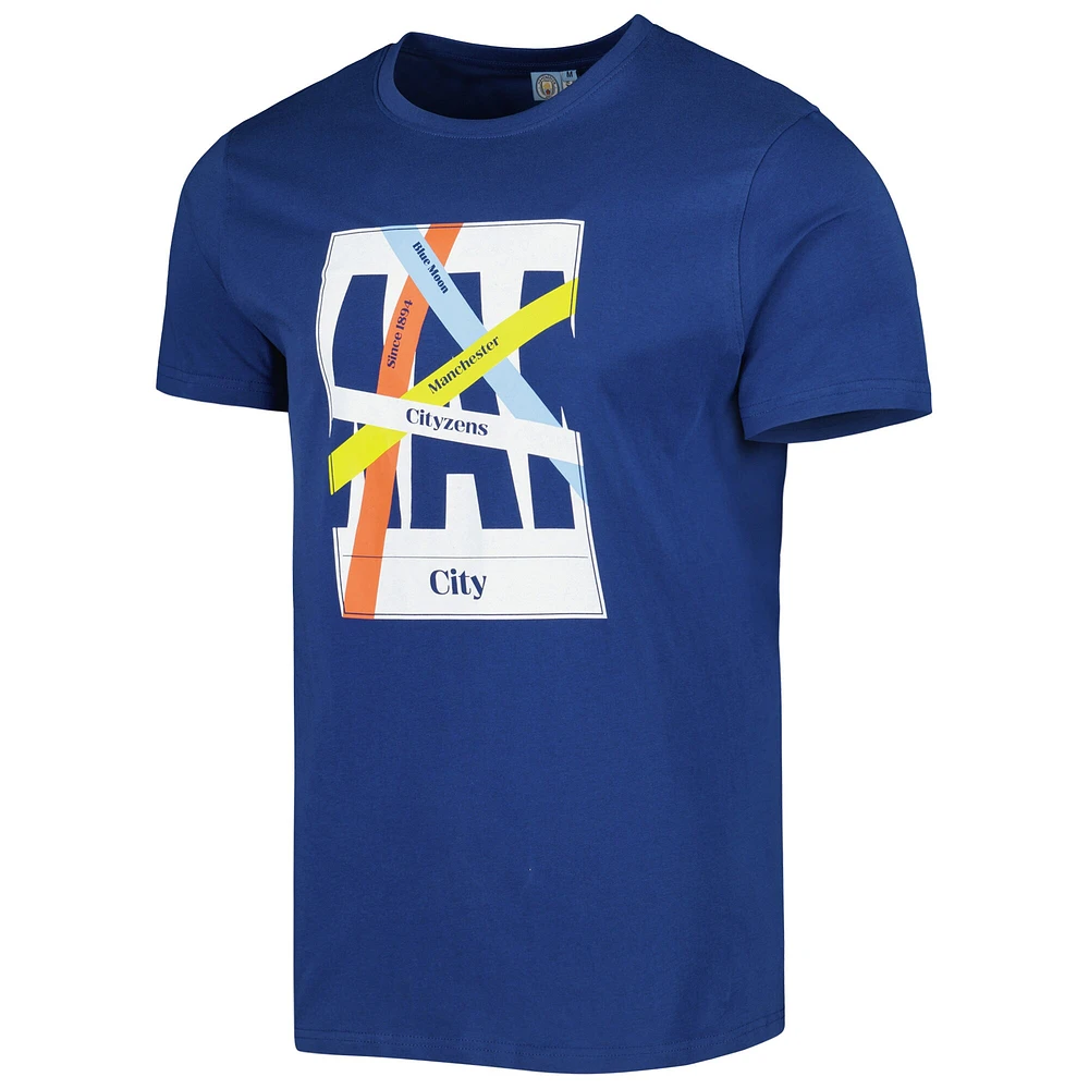 Men's Blue Manchester City Art T-Shirt