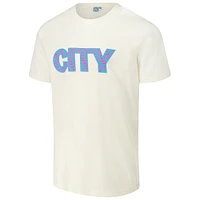 Men's Cream Manchester City Logo T-Shirt