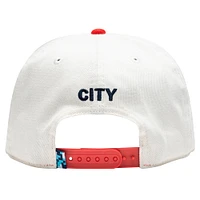 Men's Fan Ink  White/Orange Manchester City Wander Snapback Hat