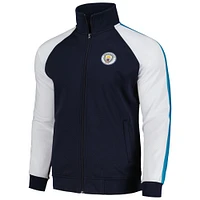 Men's Navy Manchester City Full-Zip Raglan Track Jacket