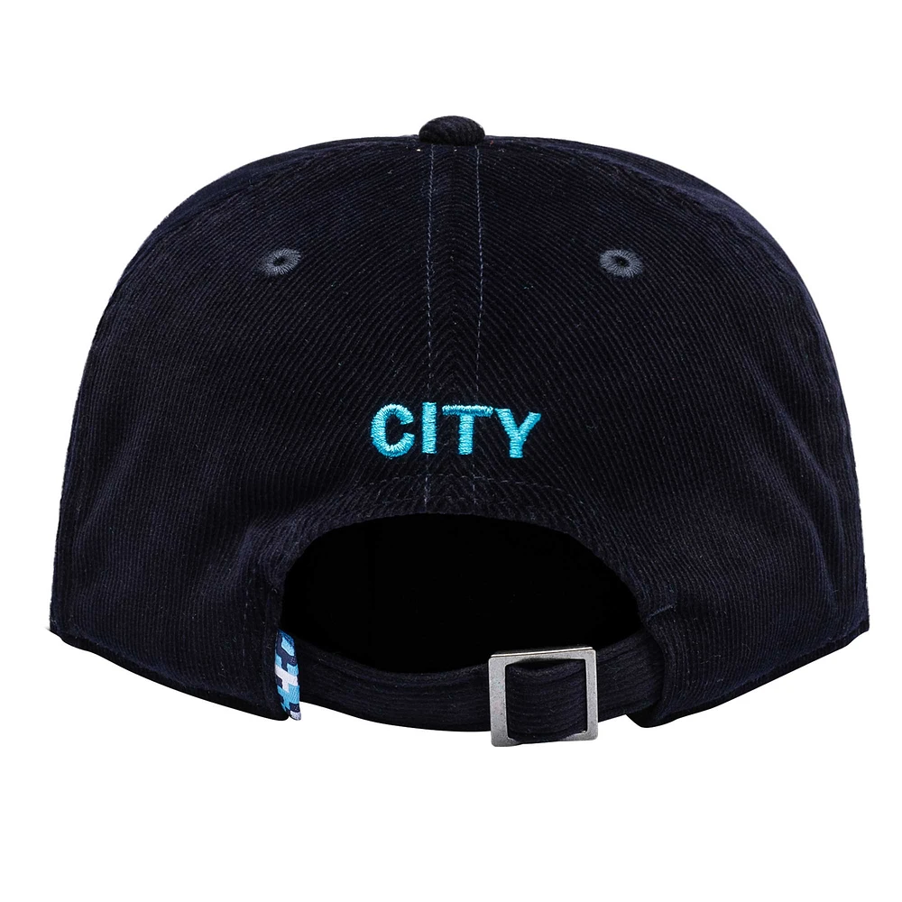 Men's Navy Manchester City Snow Beach Adjustable Hat