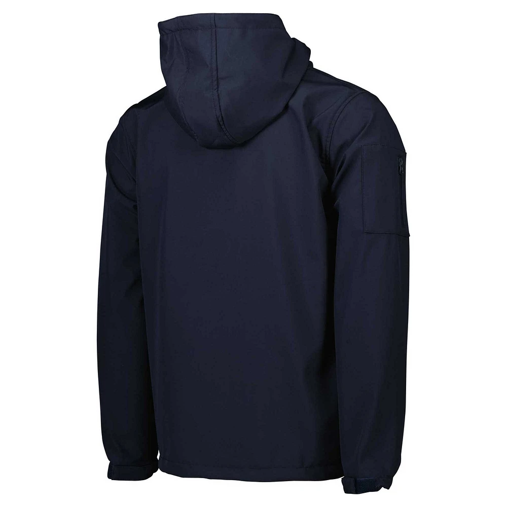 Men's Navy Manchester City Three-Layer Full-Zip Hooded Jacket