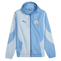 Men's Puma Blue Manchester City 2023/24 Pre-Match Full-Zip Hoodie Jacket