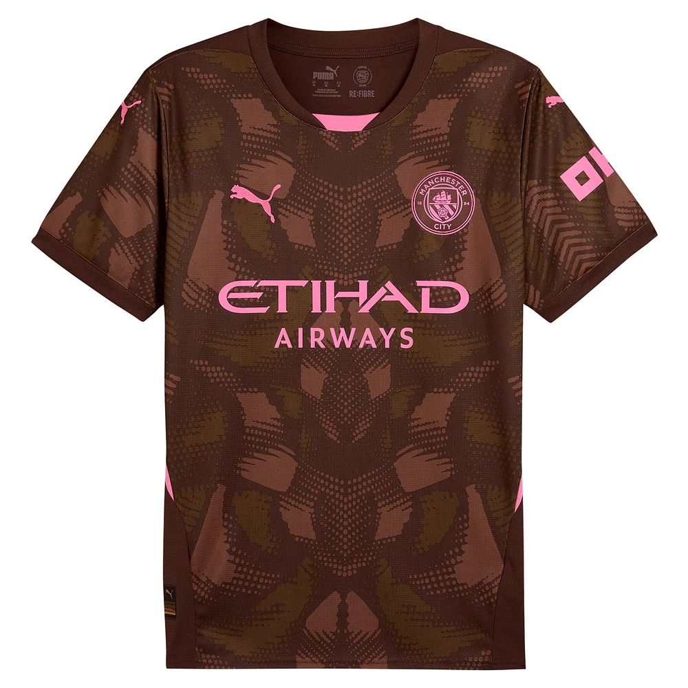 Maillot de gardien but à manches courtes Puma marron Manchester City 2024/25 Replica pour homme