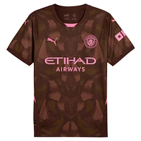 Maillot de gardien but à manches courtes Puma marron Manchester City 2024/25 Replica pour homme