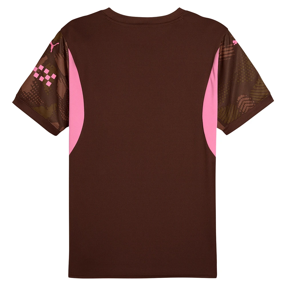 Maillot de gardien but à manches courtes Puma marron Manchester City 2024/25 Replica pour homme