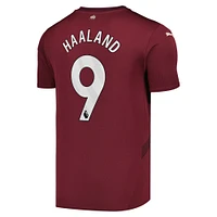 Men's Puma Erling Haaland Burgundy Manchester City 2024/25 Third Replica Player Jersey