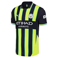 Men's Puma Erling Haaland Navy Manchester City 2024/25 Away Authentic Player Jersey