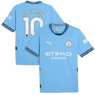 Maillot de joueur réplique domicile Puma Jack Grealish bleu clair Manchester City 2024/25 pour homme