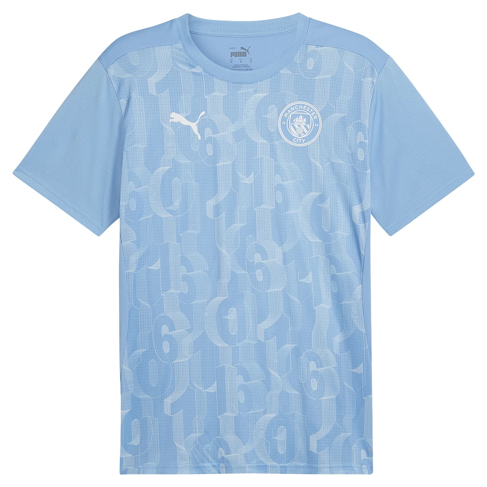 Men's Puma Light Blue Manchester City 2024/25 Pre-Match Jersey