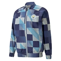Men's Puma Navy/Gray Manchester City 2022/23 Pre-Match Full-Zip Jacket