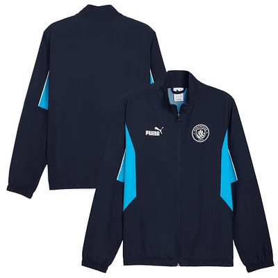 Veste zippée Puma bleu marine Manchester City ftblARCHIVE pour homme
