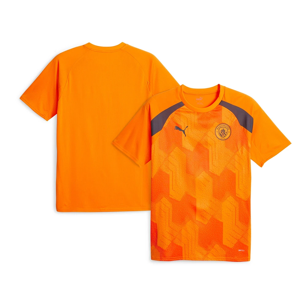 Men's Puma  Orange Manchester City 2023/24 Pre-Match Jersey