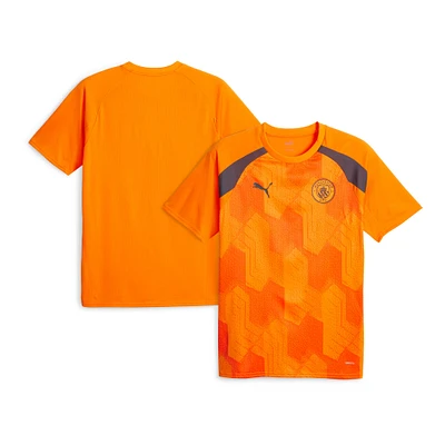 Maillot d'avant-match Puma Orange Manchester City 2023/24 homme