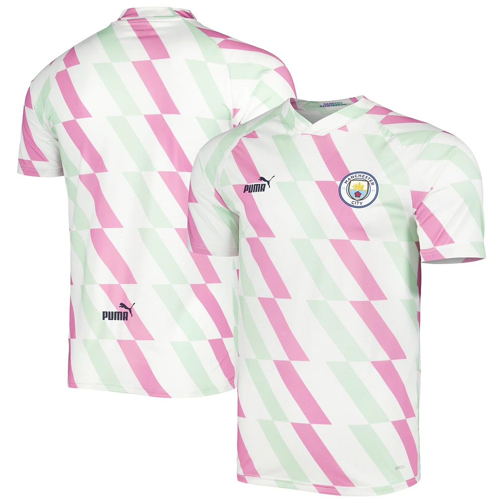 Men's Puma White Manchester City 2022/23 Pre-Match Training Jersey