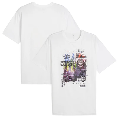 T-shirt blanc Puma Manchester City ftblNRGY+ pour homme
