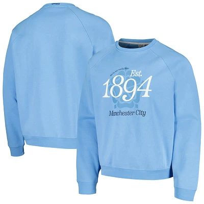 Sweat-shirt à manches raglan oversize homme bleu clair Manchester City Foundation