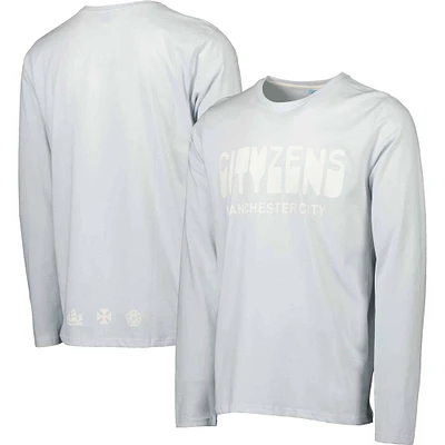 T-shirt Manchester City Heavy bleu ciel à manches longues pour homme