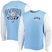 Men's Sky Blue Manchester City Retro Pullover Sweatshirt