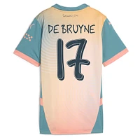 Women's Puma Kevin De Bruyne Blue Manchester City 2024/25 Fourth Replica Player Jersey