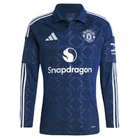 Men's adidas Alejandro Garnacho Navy Manchester United 2024/25 Away Replica Long Sleeve Player Jersey