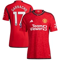 Men's adidas Alejandro Garnacho Red Manchester United 2023/24 Home Authentic Player Jersey