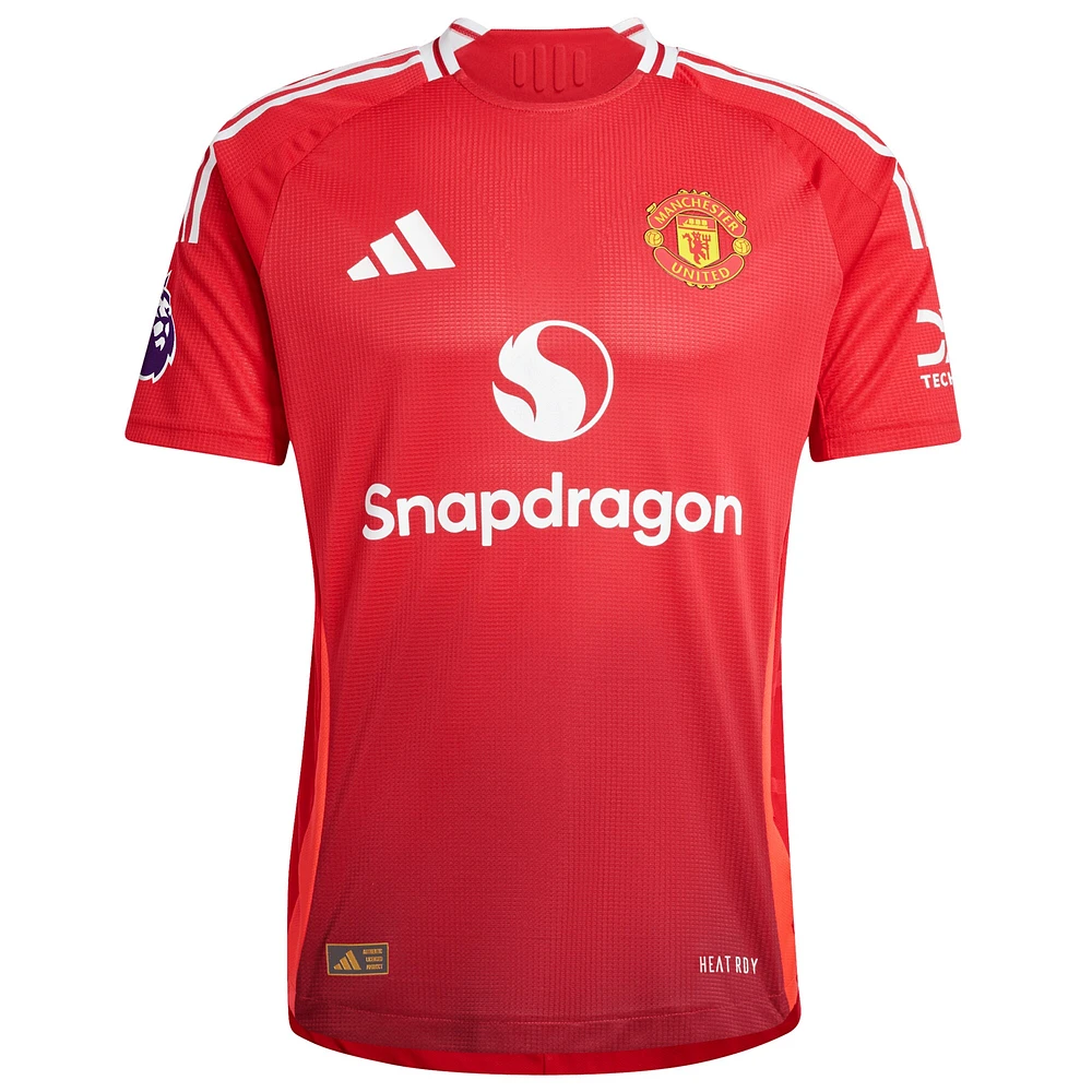 Men's adidas Alejandro Garnacho Red Manchester United 2024/25 Home Authentic Player Jersey