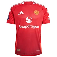 Men's adidas Alejandro Garnacho Red Manchester United 2024/25 Home Authentic Player Jersey