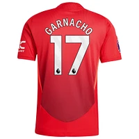 Men's adidas Alejandro Garnacho Red Manchester United 2024/25 Home Authentic Player Jersey