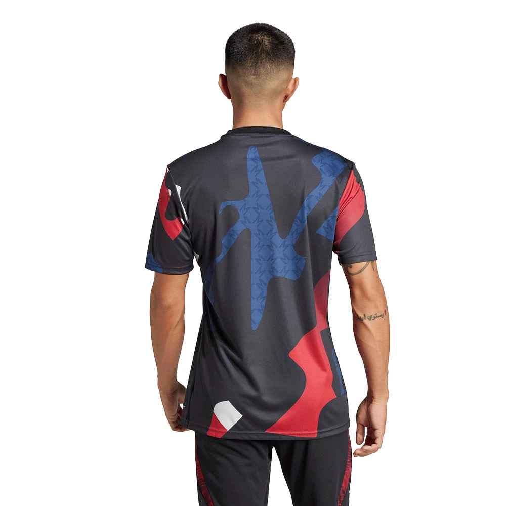 Men's adidas Black Manchester United 2024/25 Pre-Match Top