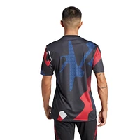 Men's adidas Black Manchester United 2024/25 Pre-Match Top