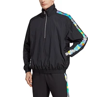 Men's adidas Black Peter Saville x Manchester United Half-Zip Pullover Jacket